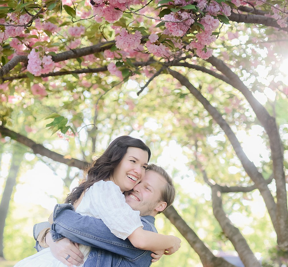 Pet-Friendly Engagement Session in Bergen County; New Jersey maternity, newborn, and family photographer; Emily Photography