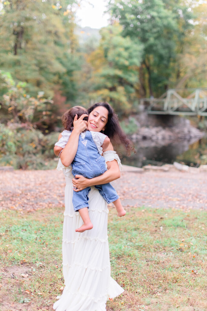 Motherhood lifestyle session in Bergen County