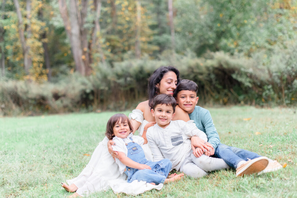 Motherhood lifestyle session in Bergen County