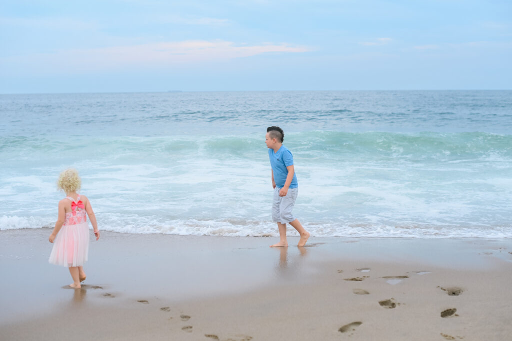 family beach session in nj