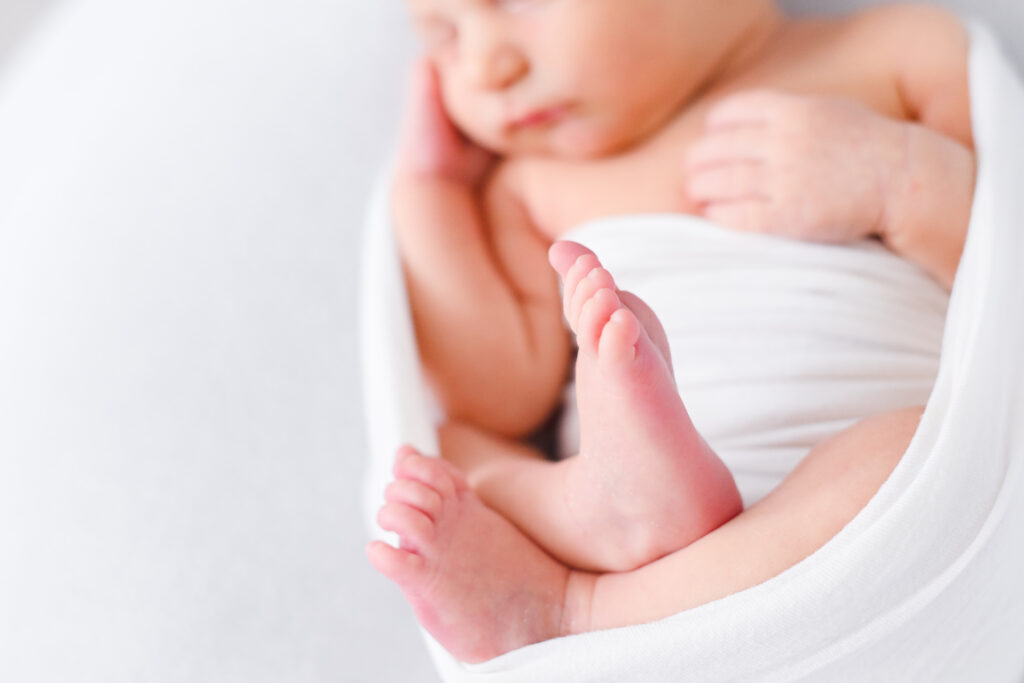 preparing for a studio newborn session