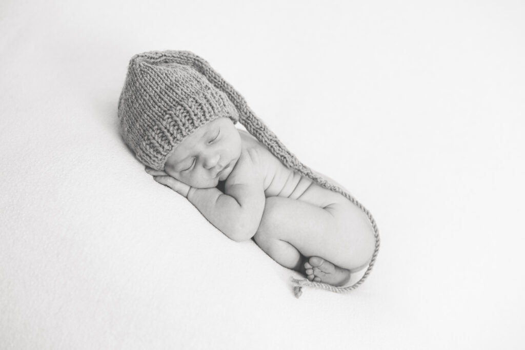preparing for a studio newborn session