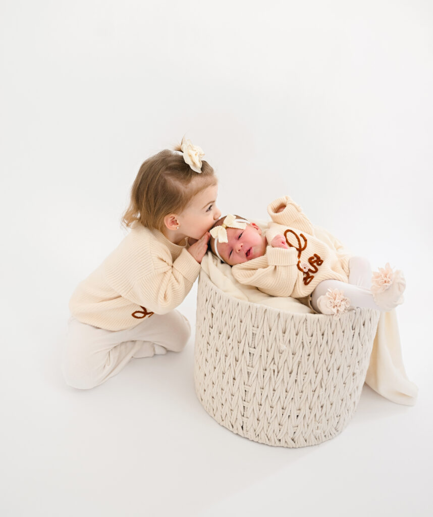studio newborn & sibling session