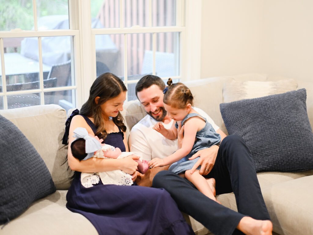 lifestyle newborn session in nj