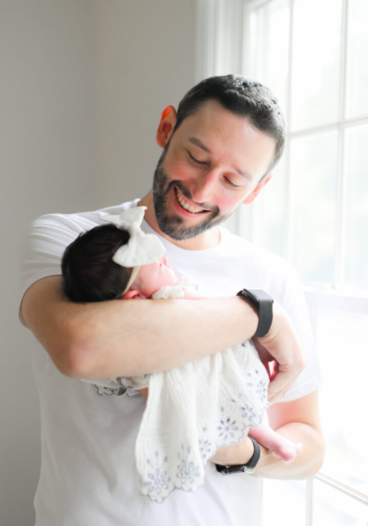 lifestyle newborn session in nj
