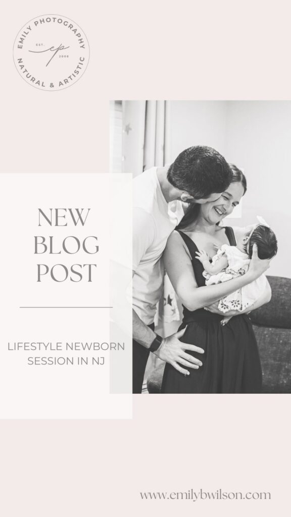 lifestyle newborn session in nj