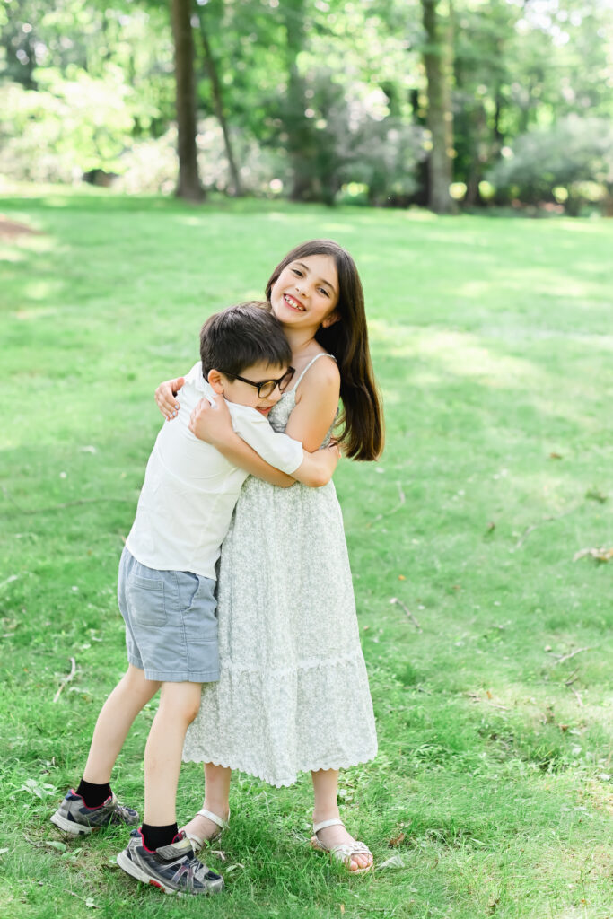 outdoor family session in wyckoff nj