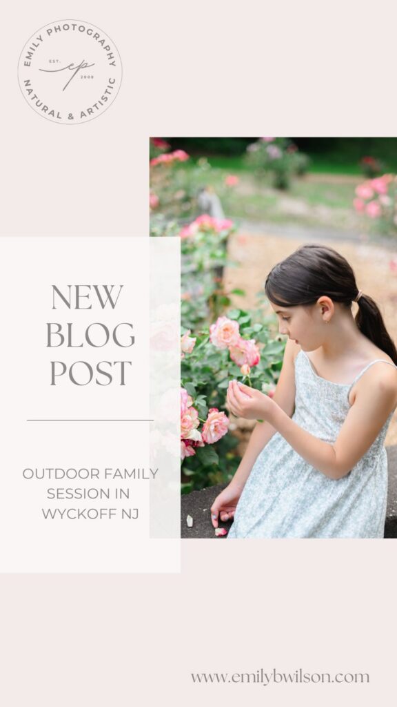 outdoor family session in wyckoff nj