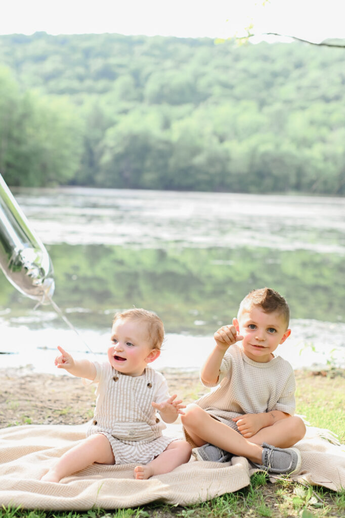 outdoor milestone session in nj